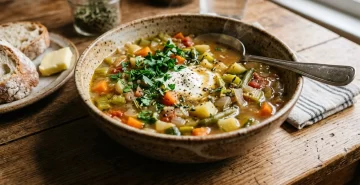 Sopa de verduras completa y variada, la mejor receta para combatir el frío polar Sopa de verduras completa y variada, la mejor receta para combatir el frío polar