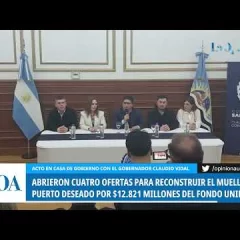 Abrieron ofertas para reconstruir el muelle de Puerto Deseado con el Fondo Unirse de Santa Cruz