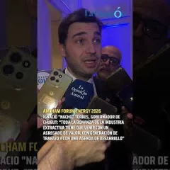Torres: “La bonanza de una industria extractiva tiene que venir con agregado de valor”