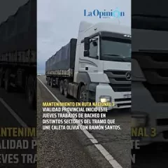 Entre Caleta Olivia y Ramón Santos: Comenzaron a reparar baches en la Ruta 3