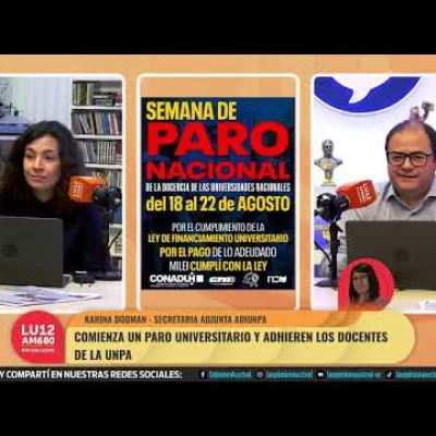 Paro universitario: ADIUNPA denuncia 300 días de incumplimiento de la ley de financiamiento