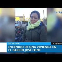 Incendio destruyó una vivienda en Río Gallegos: la familia perdió todo y pide trabajo