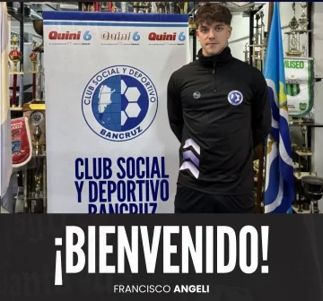 Bancruz incorporó a Francisco Angeli para reforzar su delantera Bancruz incorporó a Francisco Angeli para reforzar su delantera