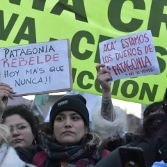 Con críticas al Gobierno nacional, en Río Gallegos se marchó en contra de la reforma de la Ley de Tierras