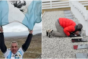Quién es el veterano de guerra que después de 44 años hizo flamear la bandera argentina en las islas Malvinas