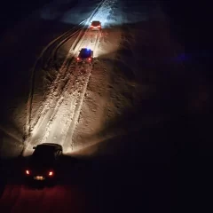 Rescataron a vecinos varados durante cinco horas por la nieve en la Ruta 288