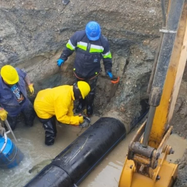 SPSE reparó el acueducto de la Autovía 17 de Octubre y comenzó la presurización de la red SPSE reparó el acueducto de la Autovía 17 de Octubre y comenzó la presurización de la red
