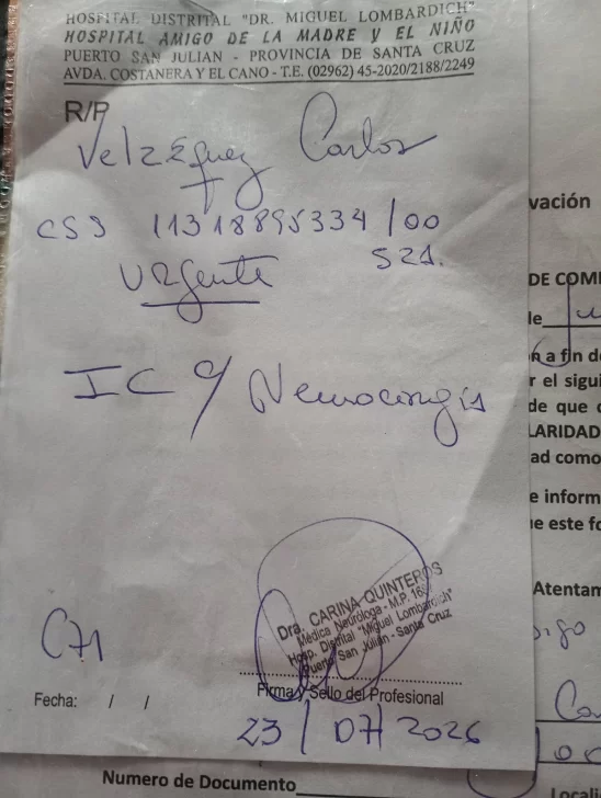 Le detectaron un tumor cerebral y deben operarlo de urgencia: su familia organiza una rifa para ayudarlo&nbsp;