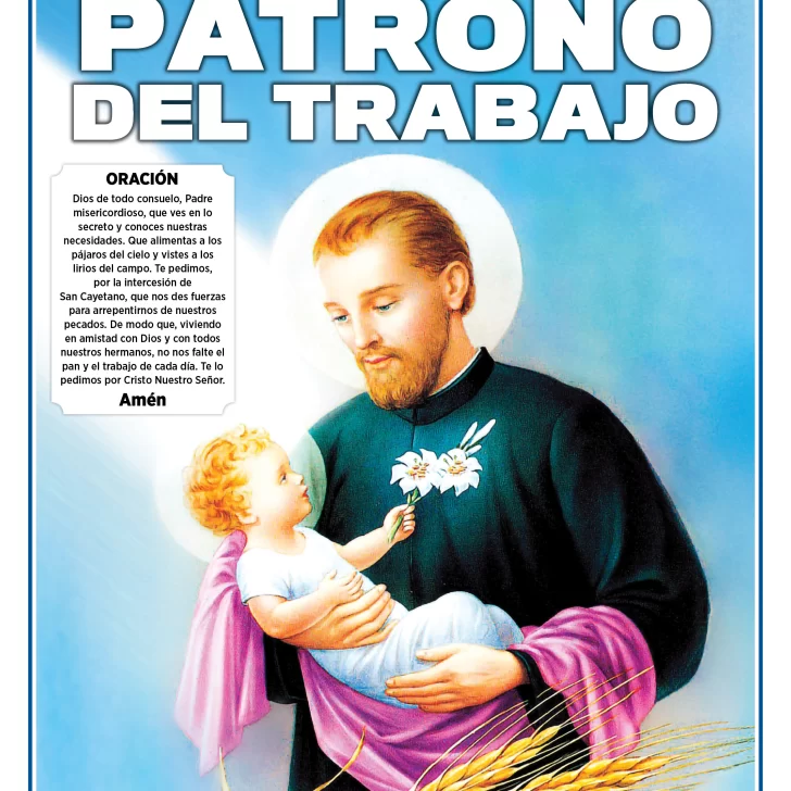 Poster de San Cayetano en la contratapa especial de La Opinión Austral Poster de San Cayetano en la contratapa especial de La Opinión Austral