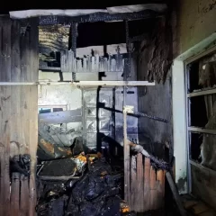 Bomberos controlaron un incendio en un depósito de una vivienda de Puerto Deseado