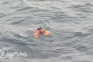 Dramático rescate en altamar: un marinero cayó al agua cerca de Puerto Deseado