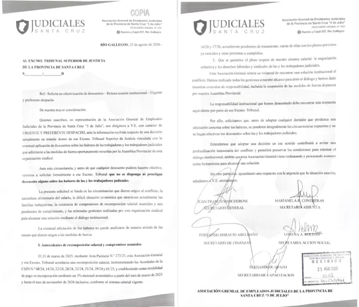  La primera y la última hoja de la presentación.