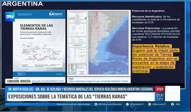 Diputados debate sobre tierras raras: cómo incluirlas en el Código de Minería y diseñar un régimen de promoción Diputados debate sobre tierras raras: cómo incluirlas en el Código de Minería y diseñar un régimen de promoción