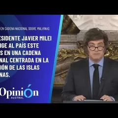 EN VIVO. Milei habla en cadena nacional sobre Malvinas