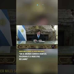 Cadena nacional de Milei sobre Malvinas: “En el mundo corren vientos favorables a nuestro reclamo”