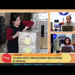 Comienza en Las Heras la entrega de zapatillas del programa EduActiva