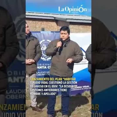 Claudio Vidal cuestionó la gestión de Grasso en el IDUV: “La desidia tiene nombre y apellido”