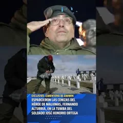 Esparcieron las cenizas del veterano de guerra Fernando Alturria en las Malvinas