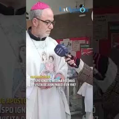 Obispo Ignacio Medina recordó la visita del papa Juan Pablo II en 1987