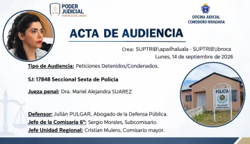 Exclusivo: Los detalles de por qué la jueza del beso benefició con más recreo a los detenidos de una comisaría en Comodoro Exclusivo: Los detalles de por qué la jueza del beso benefició con más recreo a los detenidos de una comisaría en Comodoro