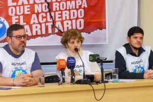 ADOSAC denunció incumplimientos del Gobierno y advirtió por nuevas medidas de fuerza ADOSAC denunció incumplimientos del Gobierno y advirtió por nuevas medidas de fuerza