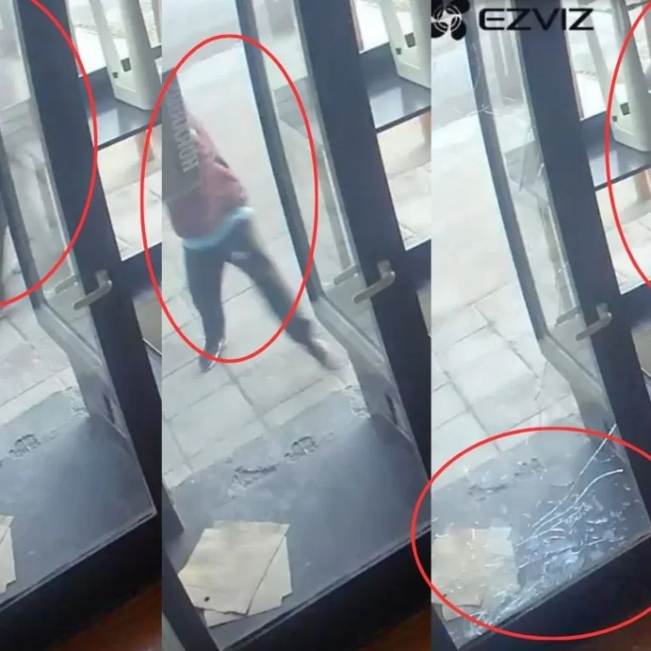 Vandalismo en Caleta Olivia: rompieron a piedrazos la vidriera de una panchería Vandalismo en Caleta Olivia: rompieron a piedrazos la vidriera de una panchería