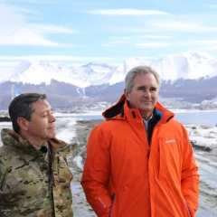 Quirno y Presti recorrieron el predio donde se construirá la Base Naval Integrada en Ushuaia