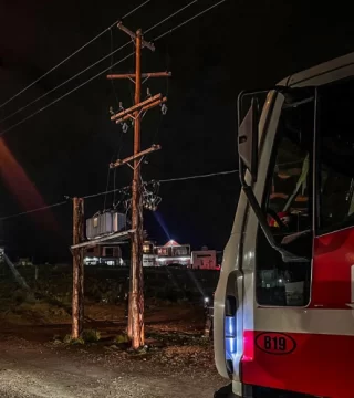 Explotó un transformador y Bomberos realizó un operativo preventivo en Caleta Olivia Explotó un transformador y Bomberos realizó un operativo preventivo en Caleta Olivia