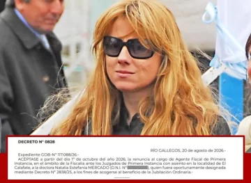 Se le aceptó por decreto la renuncia a Natalia Mercado como fiscal tras 21 años Se le aceptó por decreto la renuncia a Natalia Mercado como fiscal tras 21 años