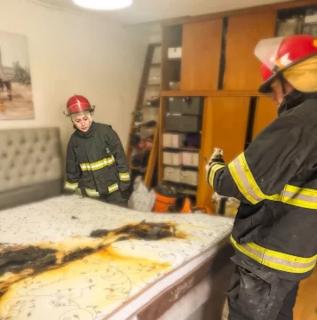 Un colchón pegado al calefactor casi desata un incendio en una vivienda de Río Gallegos Un colchón pegado al calefactor casi desata un incendio en una vivienda de Río Gallegos