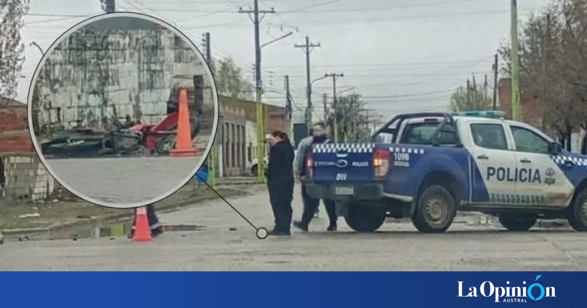 Violenta colisión en una esquina de Las Heras deja a un joven motociclista hospitalizado con lesiones