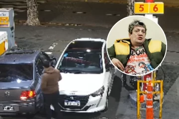 “Pity” Álvarez chocó en una estación de servicio y quedó registrado por las cámaras “Pity” Álvarez chocó en una estación de servicio y quedó registrado por las cámaras