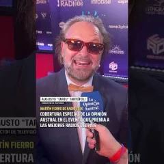 Tartu habló con La Opinión Austral en los Martín Fierro de Radio