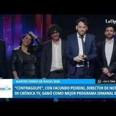 Martín Fierro de Radio: “Contragolpe”, con Facundo Pedrini, ganó como mejor programa semanal en FM