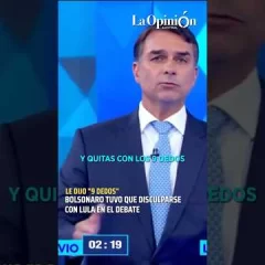 Tensión en el debate en Brasil: Flávio Bolsonaro insultó a Lula y luego pidió disculpas