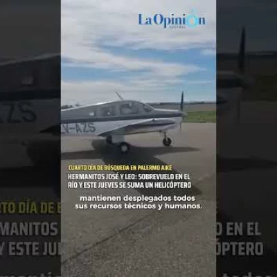 Hermanitos José y Leo: sobrevuelo en el río y este jueves se suma un helipcóptero Hermanitos José y Leo: sobrevuelo en el río y este jueves se suma un helipcóptero