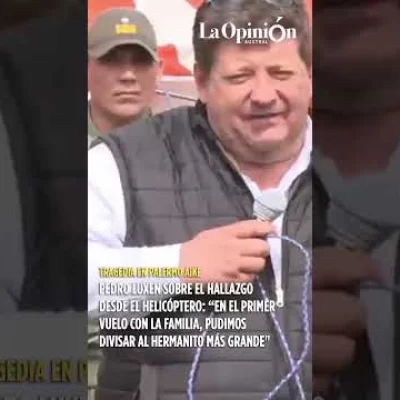 Luxen contó cómo fue el hallazgo de los hermanitos y destacó el acompñamiento a la familia Luxen contó cómo fue el hallazgo de los hermanitos y destacó el acompñamiento a la familia