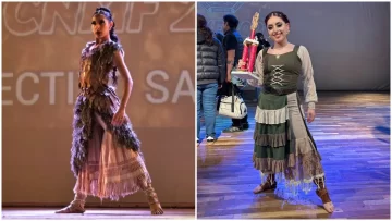Las santacruceñas Alina Páez y Aldana Godoi se preparan para subir al escenario de Tanti Las santacruceñas Alina Páez y Aldana Godoi se preparan para subir al escenario de Tanti