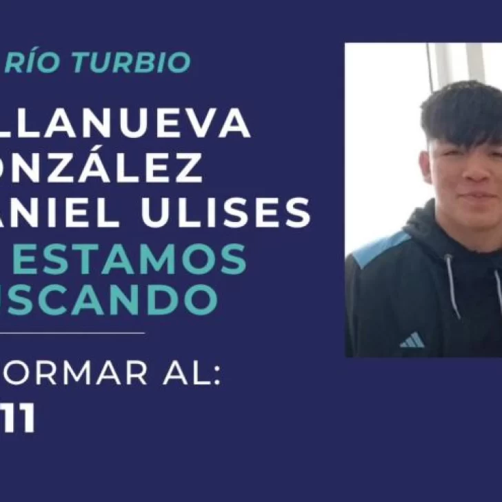 Buscan a un adolescente de 16 años desaparecido en Río Turbio Buscan a un adolescente de 16 años desaparecido en Río Turbio