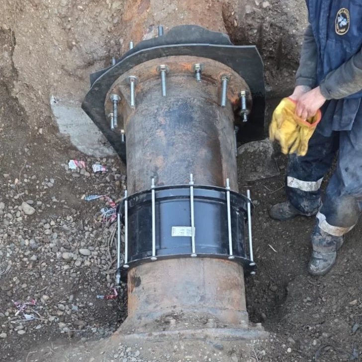 Finalizaron los trabajos en Palermo Aike y prevén restablecer el agua durante la madrugada Finalizaron los trabajos en Palermo Aike y prevén restablecer el agua durante la madrugada