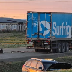 Conductor alcoholizado chocó contra un camión en la Circunvalación de Río Gallegos