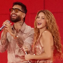Shakira y Maluma sorprendieron al cantar juntos por primera vez “Agua”